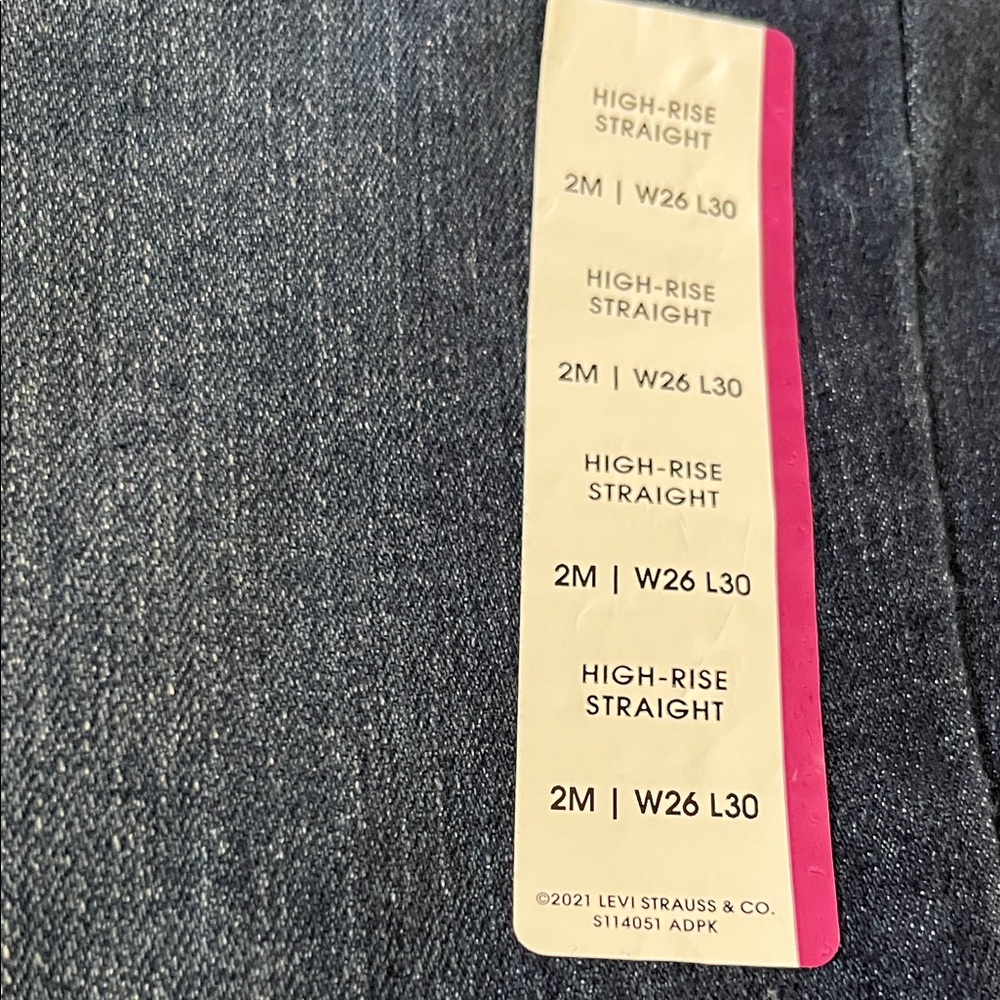 Denizen from Levi's High Rise Deep Blue Jeans - Picture 4 of 16